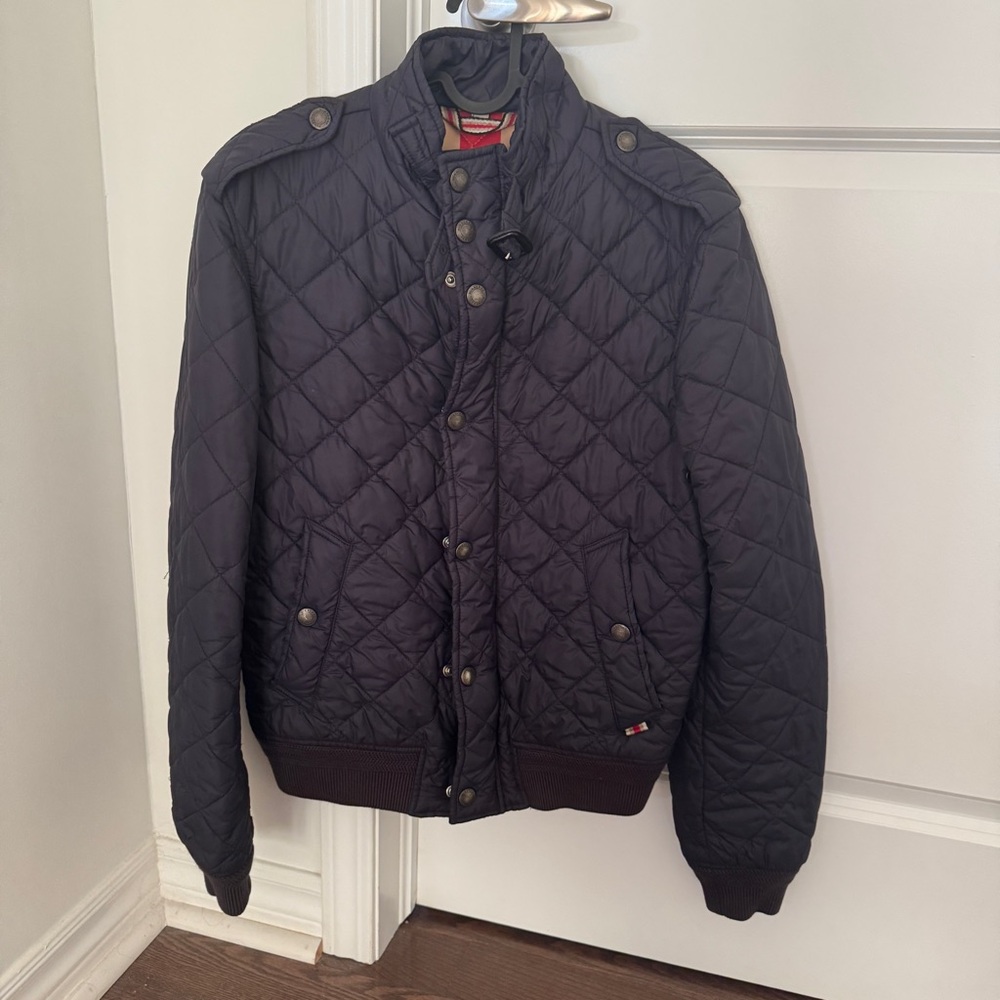 Men's Quilted Black Jacket